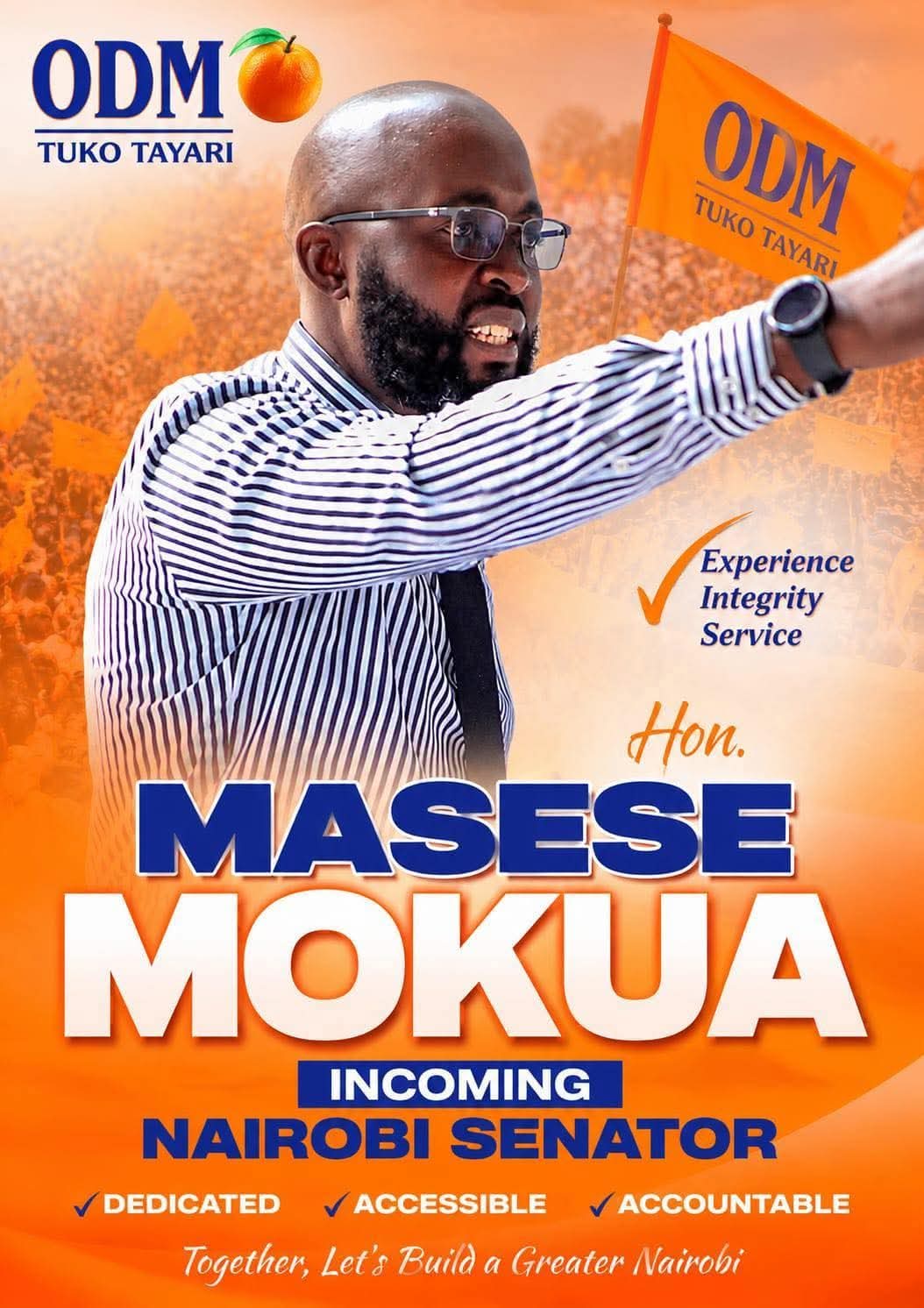Hon. Masese Mokua at a campaign rally